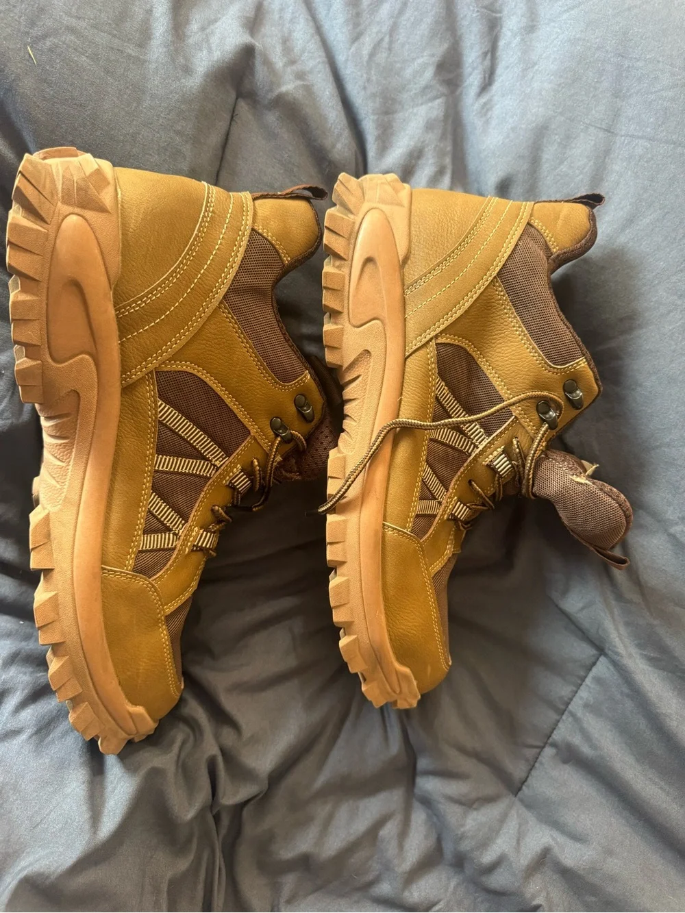 DKSAFETY JB Steel Toe Work Boots Size 48 (EU) / Men's 13-14 Brown